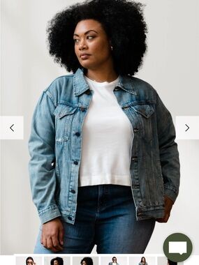 Classic Blue Denim Jacket - Able Merly Jacket - size small